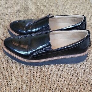 Naturalizer Black Patent Leather Flats 6.5 Slipon.